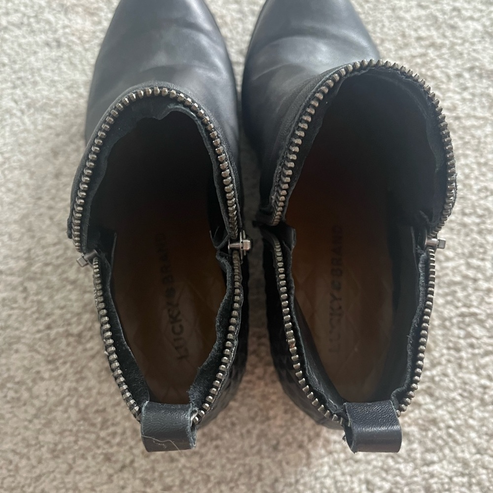 Women’s leather lucky brand booties